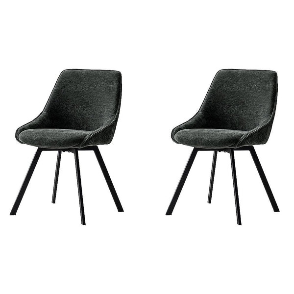 回転チェア ハースト 2脚 CH-A5086-2 ダークグレー メーカー直送 ▼返品・キャンセル不可【他商品との同時購入不可】