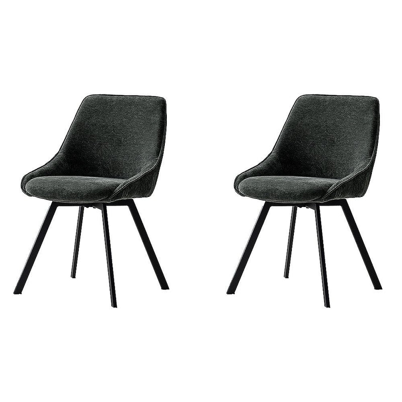 回転チェア ハースト 2脚 CH-A5086-2 ダークグレー メーカー直送 ▼返品・キャンセル不可【他商品との同時購入不可】