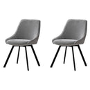 回転チェア ハースト 2脚 CH-A5086-2 グレー メーカー直送 ▼返品・キャンセル不可【他商品との同時購入不可】