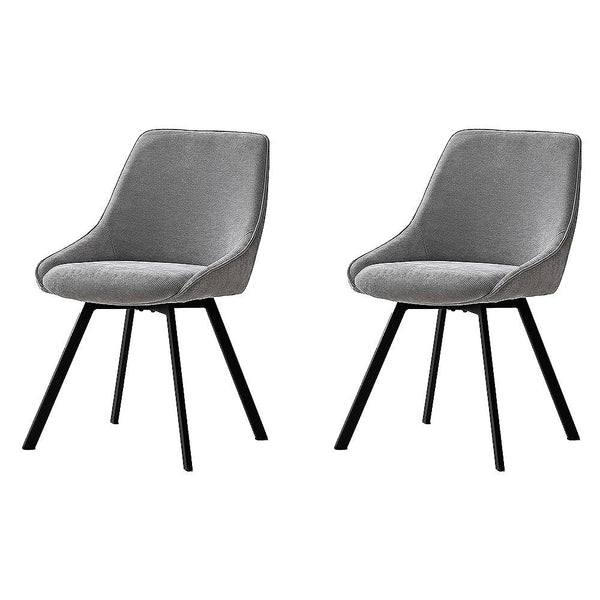 回転チェア ハースト 2脚 CH-A5086-2 グレー メーカー直送 ▼返品・キャンセル不可【他商品との同時購入不可】