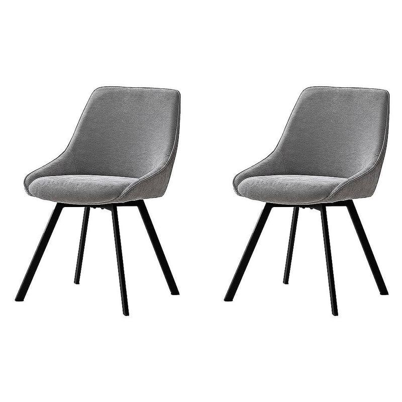 回転チェア ハースト 2脚 CH-A5086-2 グレー メーカー直送 ▼返品・キャンセル不可【他商品との同時購入不可】