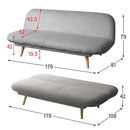 3Pソファベッド アトリア SFB-A1783P L.GY メーカー直送 ▼返品・キャンセル不可【他商品との同時購入不可】