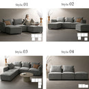 ユニットソファ パル USF-A8787 ライトグレー メーカー直送 ▼返品・キャンセル不可【他商品との同時購入不可】