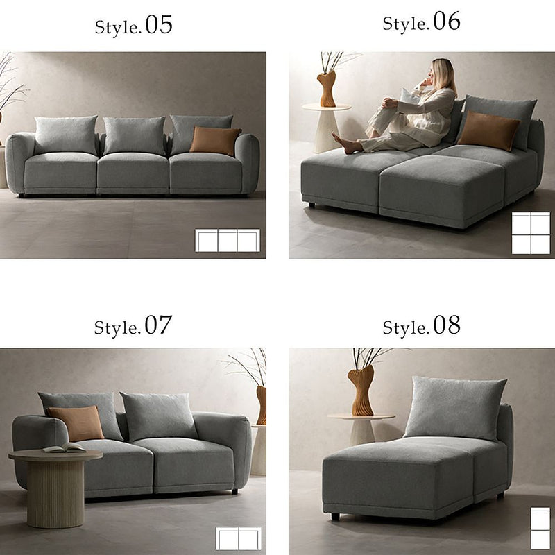 ユニットソファ パル USF-A8787 ライトグレー メーカー直送 ▼返品・キャンセル不可【他商品との同時購入不可】