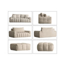 ブークレソファ アルビーオットマン OT-V101P ホワイト メーカー直送 ▼返品・キャンセル不可【他商品との同時購入不可】