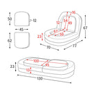 ふわとろソファベッド フール SF-1300 グレー メーカー直送 ▼返品・キャンセル不可【他商品との同時購入不可】