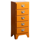 多段チェスト クラン CBN-H005 オレンジ メーカー直送 ▼返品・キャンセル不可【他商品との同時購入不可】