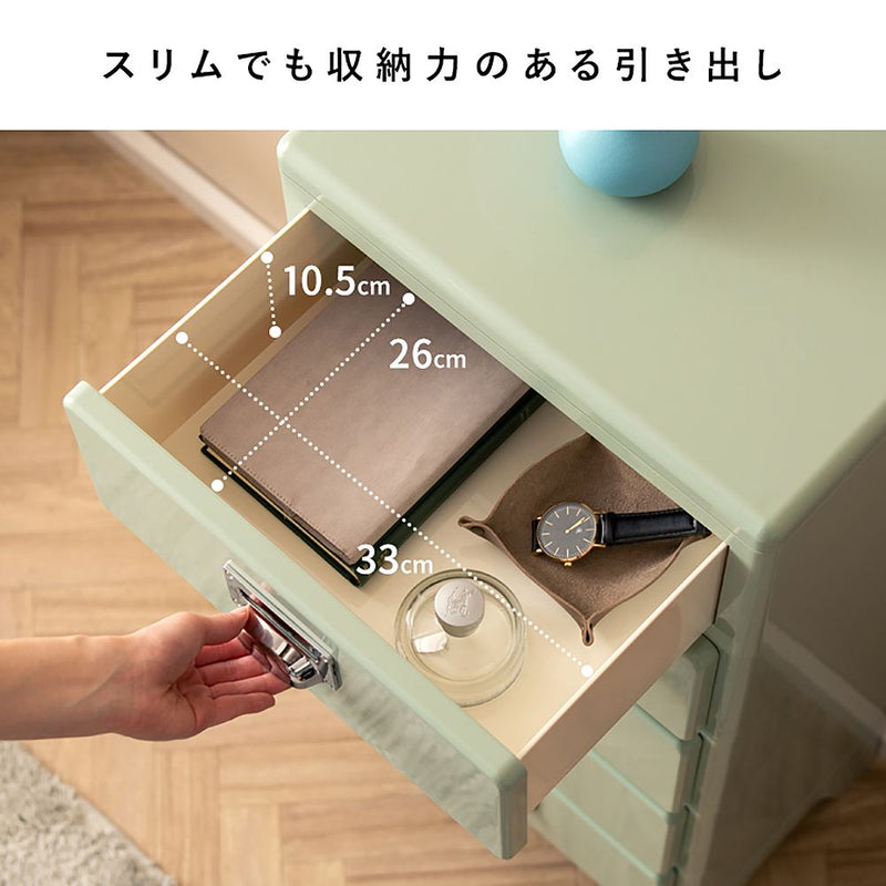 多段チェスト クラン CBN-H002 オレンジ メーカー直送 ▼返品・キャンセル不可【他商品との同時購入不可】