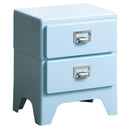 多段チェスト クラン CBN-H002 ライトブルー メーカー直送 ▼返品・キャンセル不可【他商品との同時購入不可】