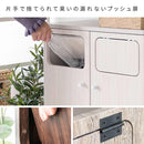 ダストボックス エンプロー DB-802R 大理石柄ホワイト メーカー直送 ▼返品・キャンセル不可【他商品との同時購入不可】