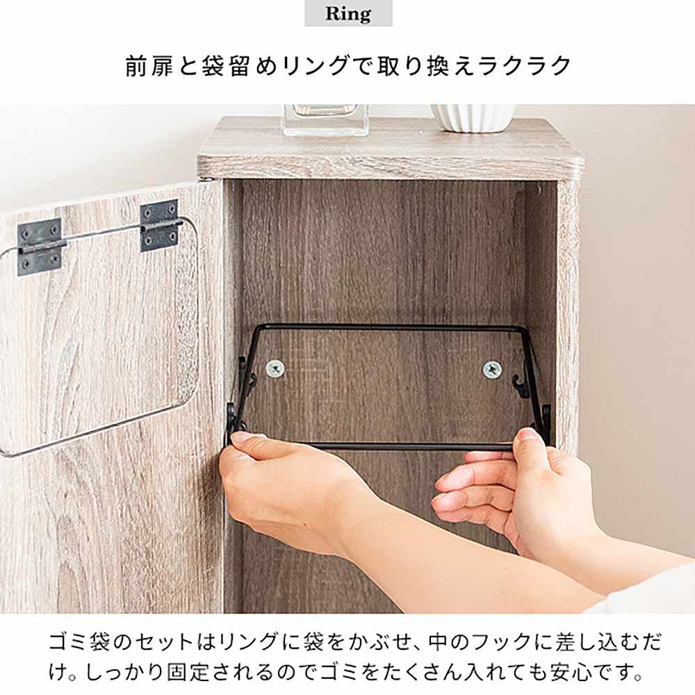 ダストボックス エンプロー DB-800R グレージュ 組立必要【直送品