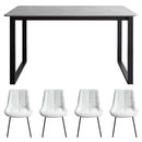 宮武製作所 ダイニングテーブル・チェア2脚セット メーカー直送 ▼返品・キャンセル不可【他商品との同時購入不可】 37kg、11.5kg