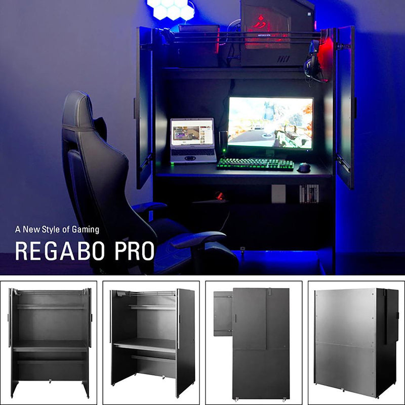 宮武製作所 ゲーミングパネルデスク REGABO PRO メーカー直送 ▼返品・キャンセル不可【他商品との同時購入不可】 71kg