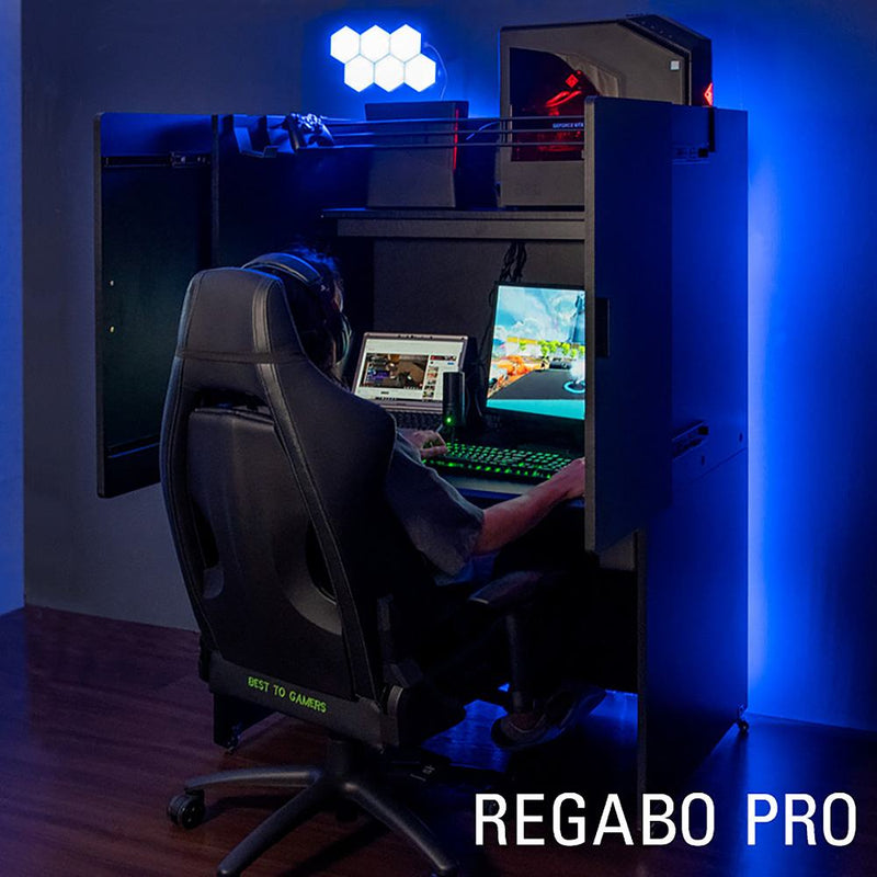 宮武製作所 ゲーミングパネルデスク REGABO PRO メーカー直送 ▼返品・キャンセル不可【他商品との同時購入不可】 71kg