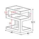 宮武製作所 サイドテーブル ARCA（アルカ） メーカー直送 ▼返品・キャンセル不可【他商品との同時購入不可】 6.5kg