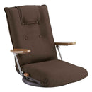 ポンプ肘式回転座椅子 UGUISU（うぐいす）YS-1375D BR【直送品】 返品・キャンセル・他商品と同時購入は不可