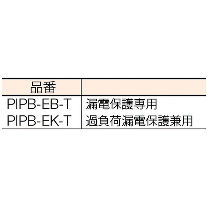 日動　プラグインポッキンブレーカ　漏電保護専用 メーカー直送 ▼返品・キャンセル不可【他商品との同時購入不可】