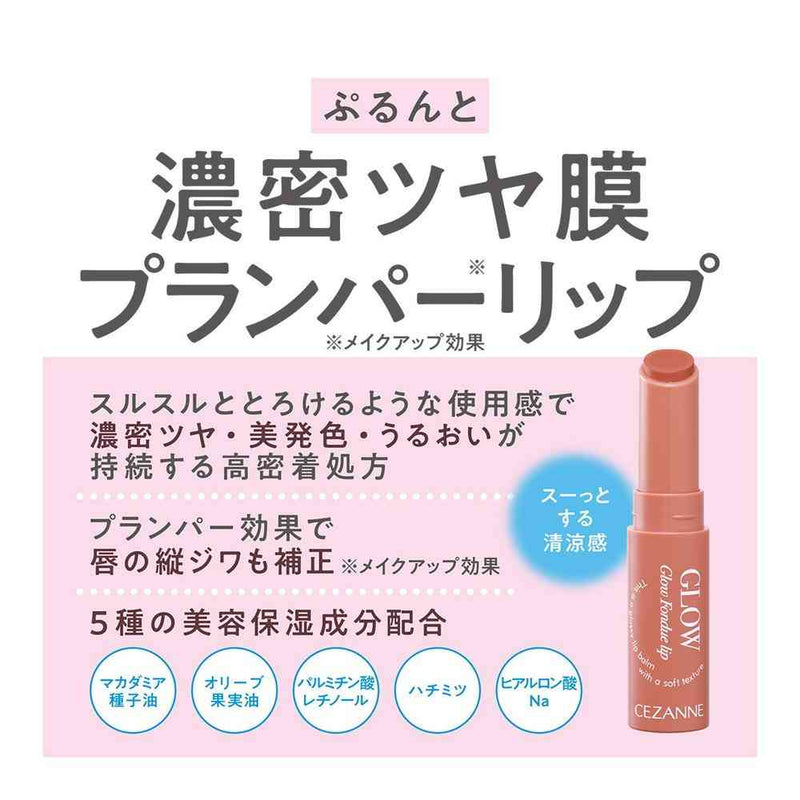 セザンヌ グロウフォンデュリップ 02 レイジーローズ 2.8g