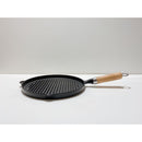 南部鉄器 グリルパン(木柄付) 23029 メーカー直送 ▼返品・キャンセル不可【他商品との同時購入不可】