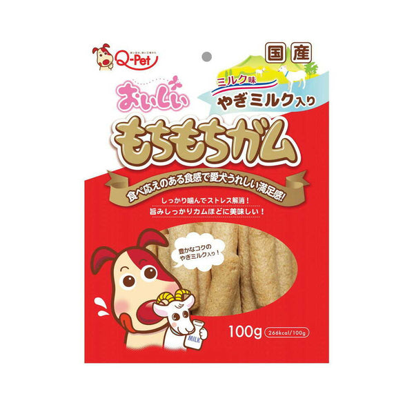 九州ペットフード おいしいもちもちガム ミルク味 100g