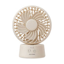 ミニデスクファン首振り機能付 オフホワイト PBAF005-OW メーカー直送▼返品・キャンセル不可【他商品との同時購入不可】