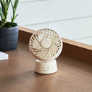 ミニデスクファン首振り機能付 オフホワイト PBAF005-OW メーカー直送▼返品・キャンセル不可【他商品との同時購入不可】