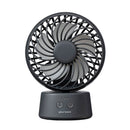 ミニデスクファン首振り機能付 ダークグレー PBAF005-DG メーカー直送▼返品・キャンセル不可【他商品との同時購入不可】