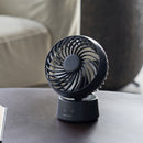 ミニデスクファン首振り機能付 ダークグレー PBAF005-DG メーカー直送▼返品・キャンセル不可【他商品との同時購入不可】