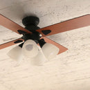 シーリングファン 4灯 ブラック BIG-101-BK メーカー直送▼返品・キャンセル不可【他商品との同時購入不可】