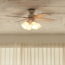 シーリングファン 4灯 ホワイト BIG-101-BK メーカー直送▼返品・キャンセル不可【他商品との同時購入不可】