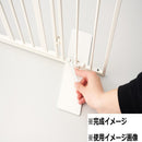 ペットゲート ストライプ 扉タイプ ミルク S23-0651 メーカー直送 ▼返品・キャンセル不可【他商品との同時購入不可】