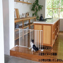 ペットゲート ストライプ 扉タイプ ミルク S23-0651 メーカー直送 ▼返品・キャンセル不可【他商品との同時購入不可】