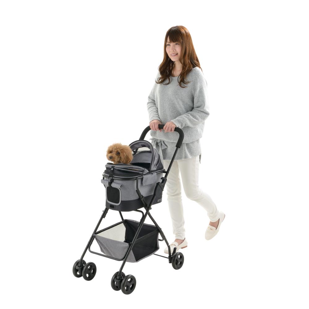 ペットカート ミニモ グレー 【直送品】 返品・キャンセル・他商品と