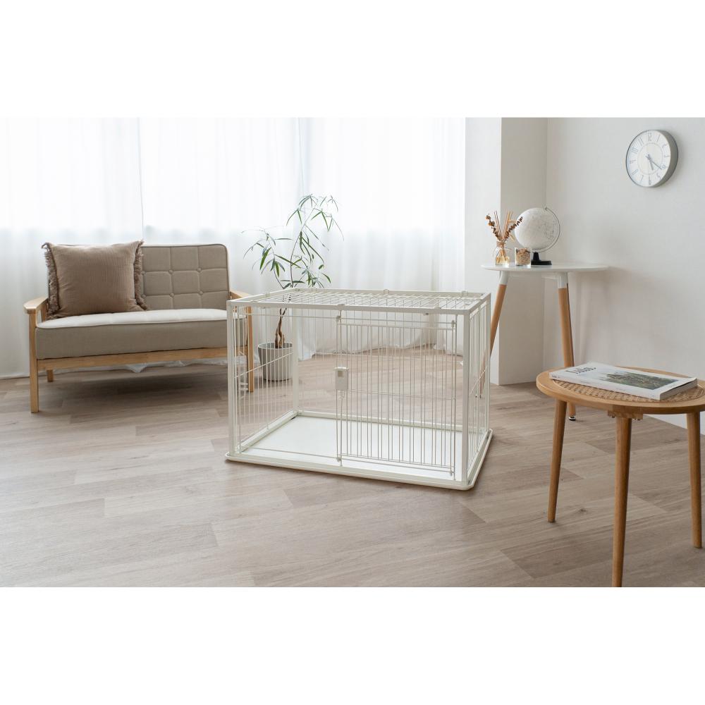 インテリアペットサークル 90-60屋根面 ホワイト 【直送品】 返品