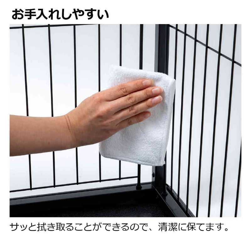 インテリアペットサークル 120-60 ブラック メーカー直送 ▼返品・キャンセル不可【他商品との同時購入不可】