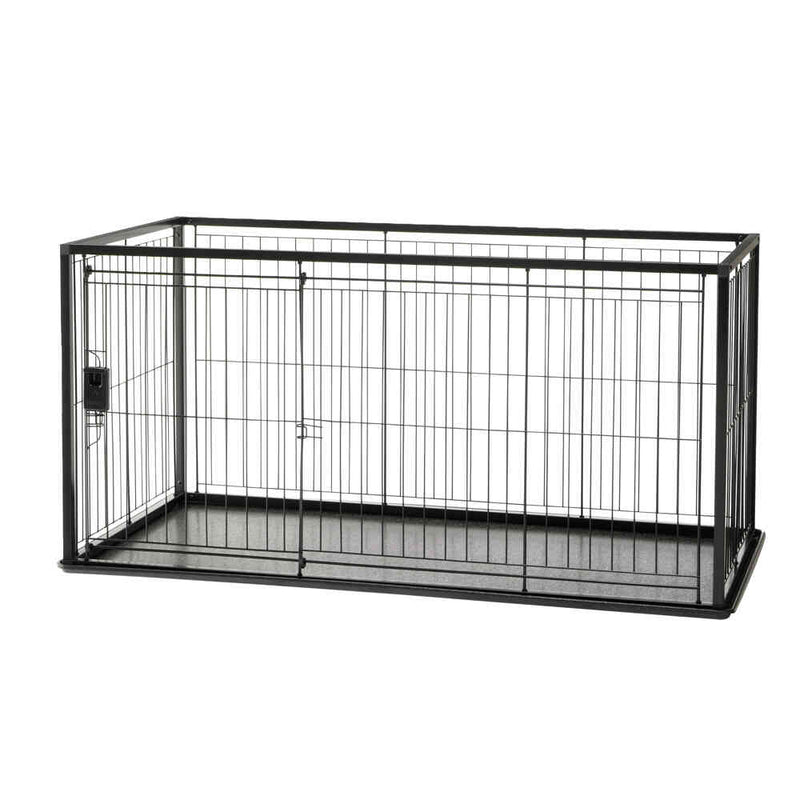 インテリアペットサークル 120-60 ブラック メーカー直送 ▼返品・キャンセル不可【他商品との同時購入不可】