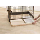 もっとお掃除簡単ペットサークル 90-60 ダークブラウン メーカー直送▼返品・キャンセル不可【他商品との同時購入不可】