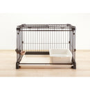 もっとお掃除簡単ペットサークル 90-60 ダークブラウン メーカー直送▼返品・キャンセル不可【他商品との同時購入不可】