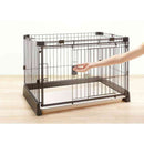 もっとお掃除簡単ペットサークル 90-60 ダークブラウン メーカー直送▼返品・キャンセル不可【他商品との同時購入不可】