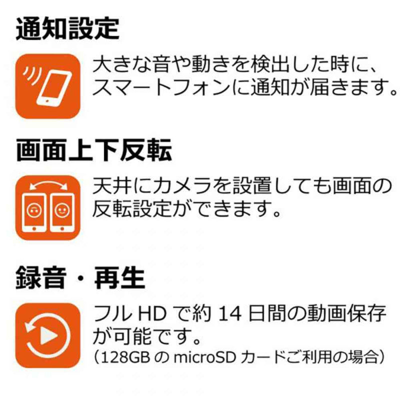 見守りカメラ LOOK メーカー直送▼返品・キャンセル不可【他商品との同時購入不可】