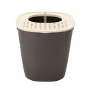 ラプレ 砂取りネコトイレ ダークグレー メーカー直送▼返品・キャンセル不可【他商品との同時購入不可】