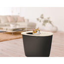 ラプレ 砂取りネコトイレ ダークグレー メーカー直送▼返品・キャンセル不可【他商品との同時購入不可】