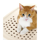 ラプレ 砂取りネコトイレ ダークグレー メーカー直送▼返品・キャンセル不可【他商品との同時購入不可】