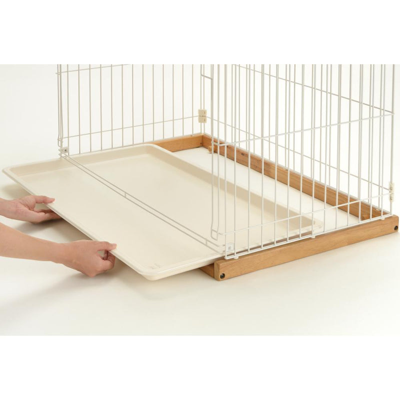 木製お掃除簡単キャットサークル S ライトブラウン メーカー直送 ▼返品・キャンセル不可【他商品との同時購入不可】