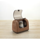 ラタンキャリー ブラウン メーカー直送▼返品・キャンセル不可【他商品との同時購入不可】