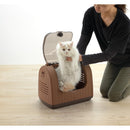 ラタンキャリー ブラウン メーカー直送▼返品・キャンセル不可【他商品との同時購入不可】