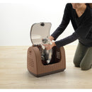 ラタンキャリー ブラウン メーカー直送▼返品・キャンセル不可【他商品との同時購入不可】