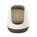 ラプレ ネコトイレ フード付 ダークグレー メーカー直送▼返品・キャンセル不可【他商品との同時購入不可】