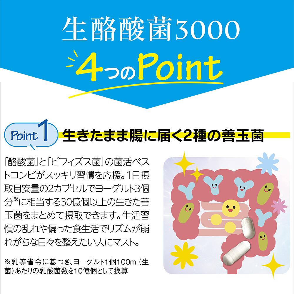 ◇ミナミヘルシーフーズ 生酪酸菌3000 60カプセル