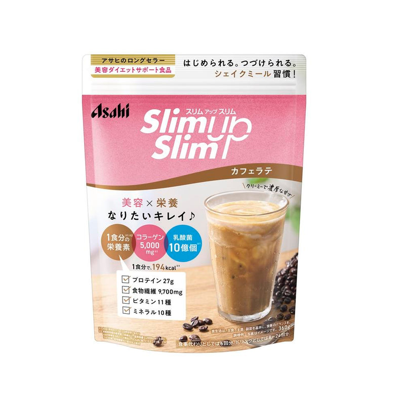 ◇Asahi Group Foods Slim Up Slim Shake Cafe Latte Flavor 360g